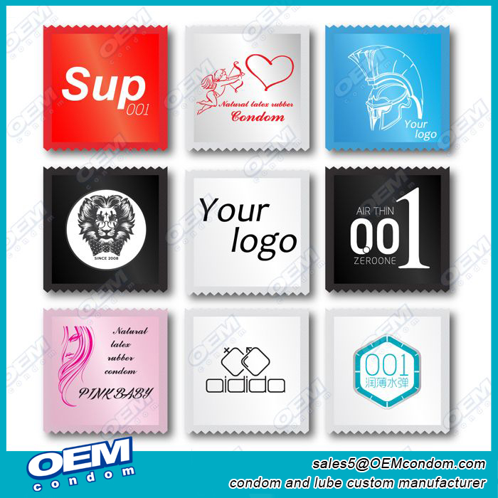 personalized custom logo condom