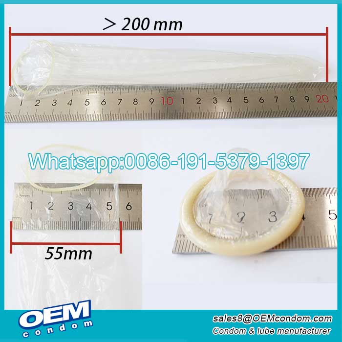 custom made condom with large size manufacturers