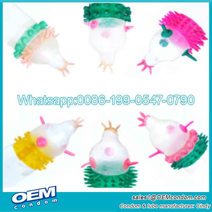 Custom spike latex condoms male supplier